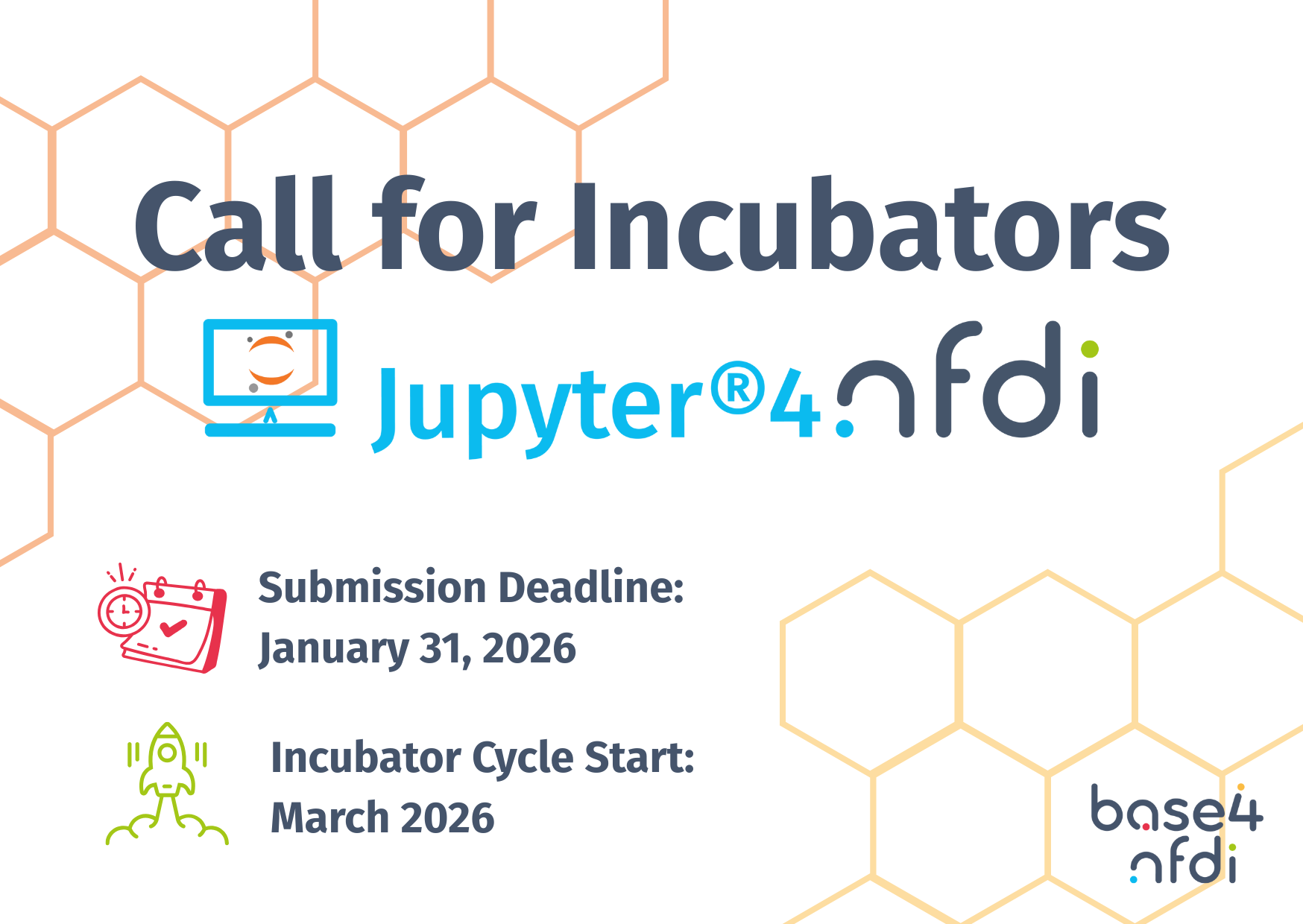Call for Incubators jupyter