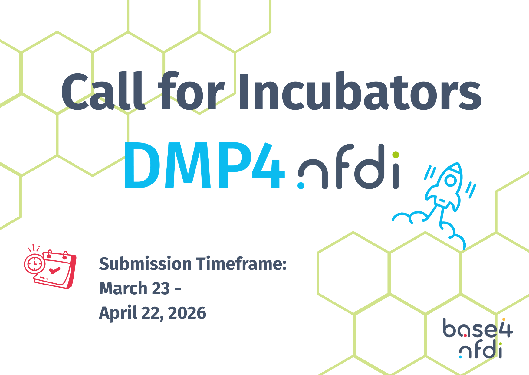 Teaser picture for a call for incubators from DMP4NFDI