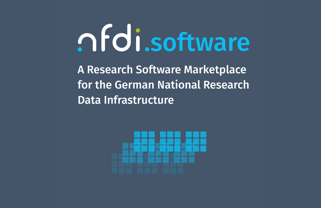 Teaser picture blog post with logo of nfdi.software